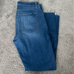 Loft Chewed hem jeans size 6